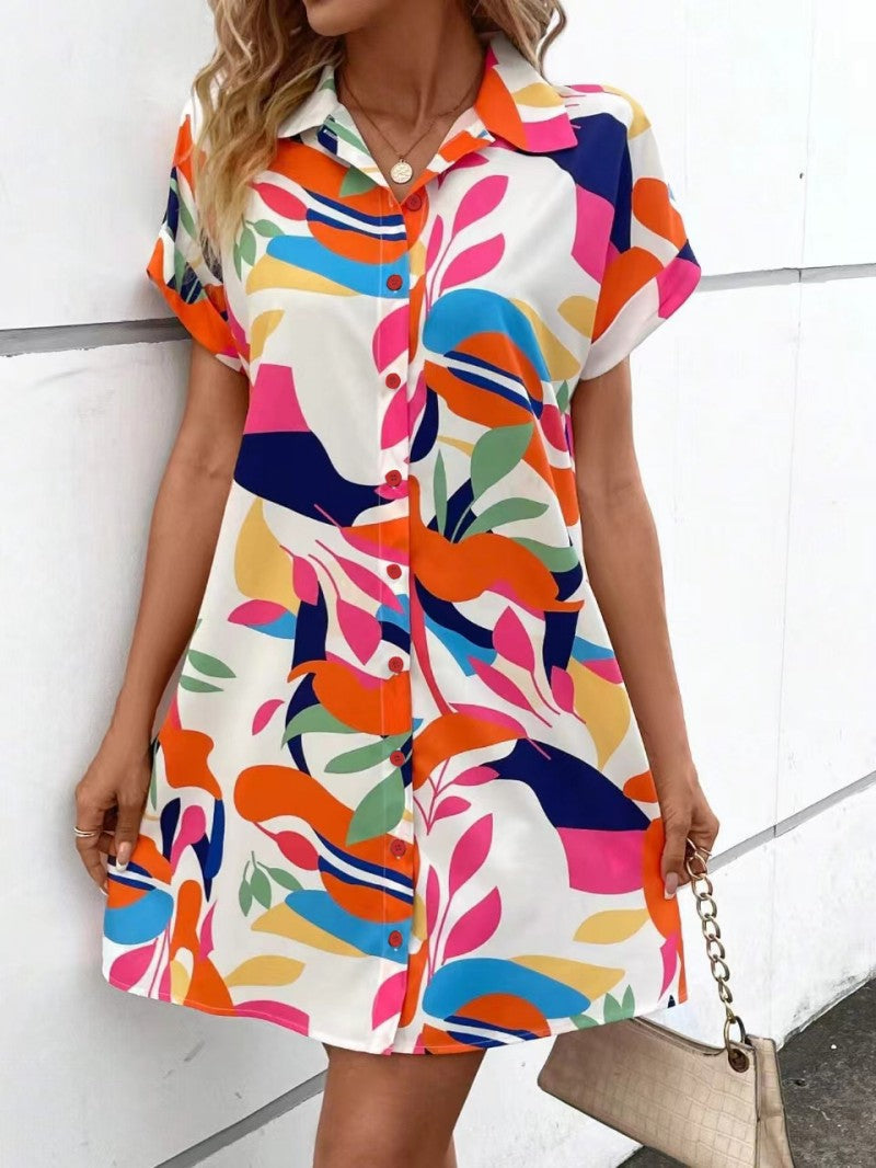 Millie - Rochie Camasa Imprimata, Chic Fara Efort