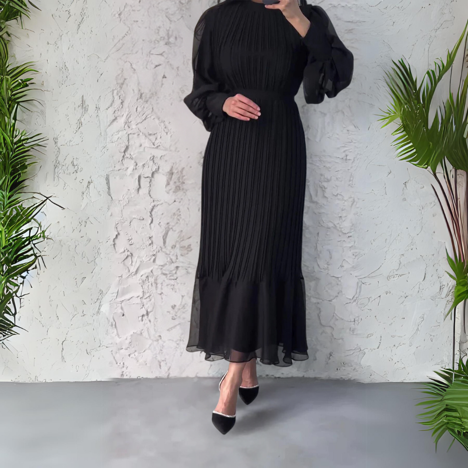 Cami - Rochie de seară elegantă, cu accente din plasă, stil franțuzesc de toamnă