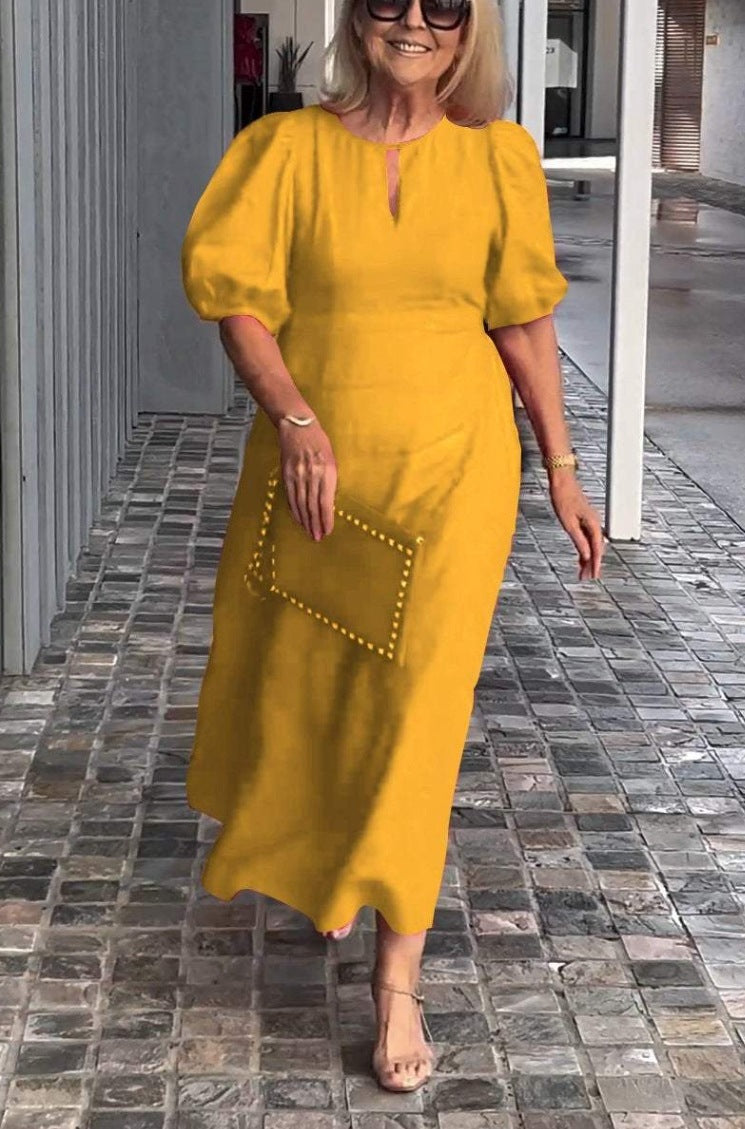 Frankie - Rochie Lejeră cu Mâneci Baloane Chic