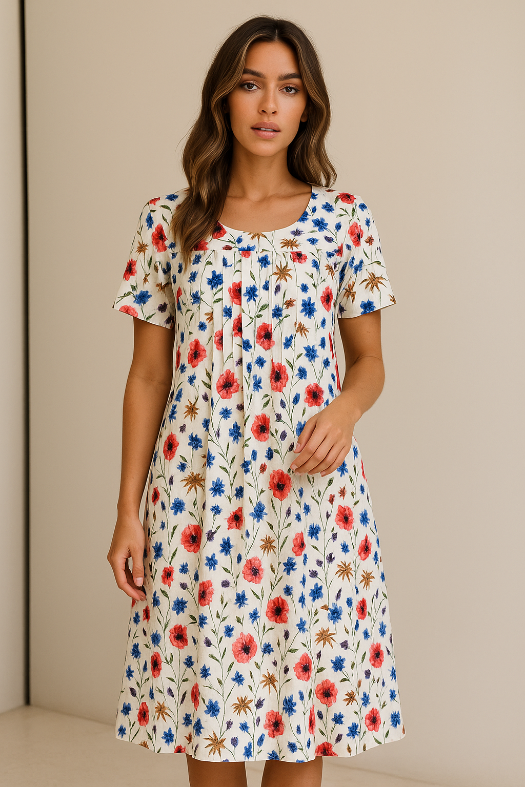 Carolina | Rochie elegantă cu imprimeu vibrant