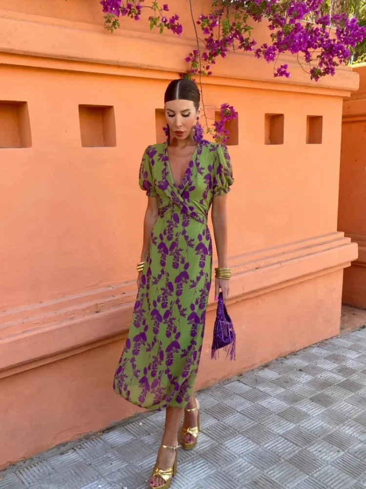 Hariette | Rochie Elegantă cu Flori