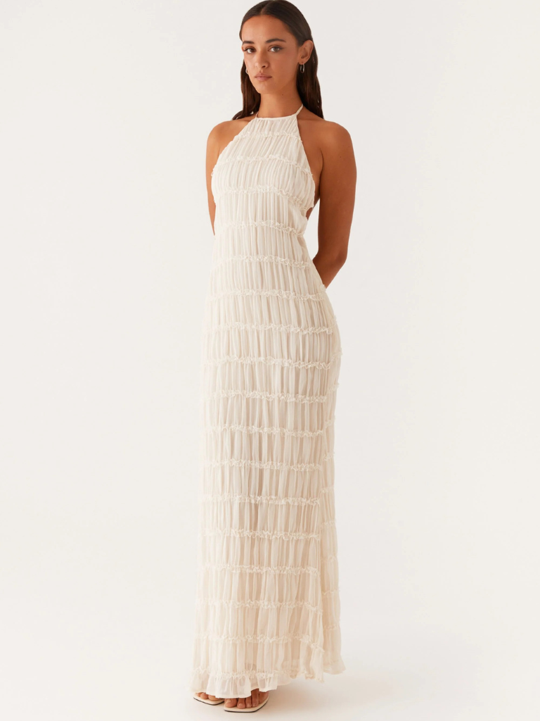 Cyara – Rochie de Damă Maxi Neagră Elegantă Halter