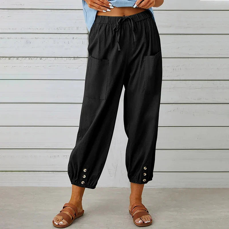 Dolly | Pantaloni Casual cu Croială Relaxată