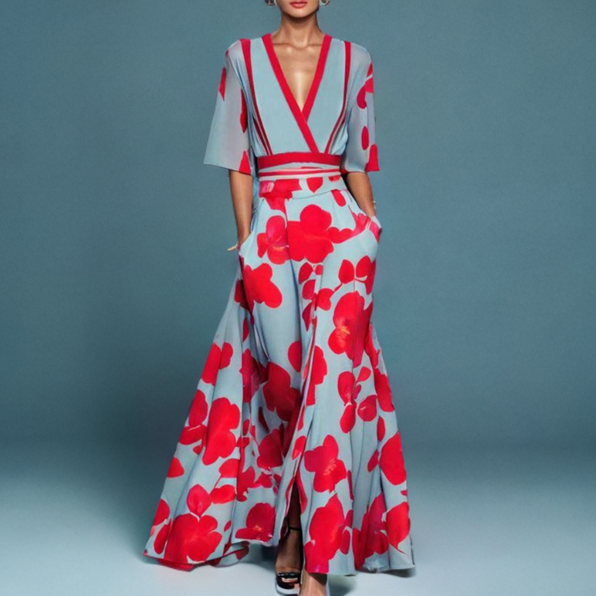 Celine | Rochie elegantă cu model floral