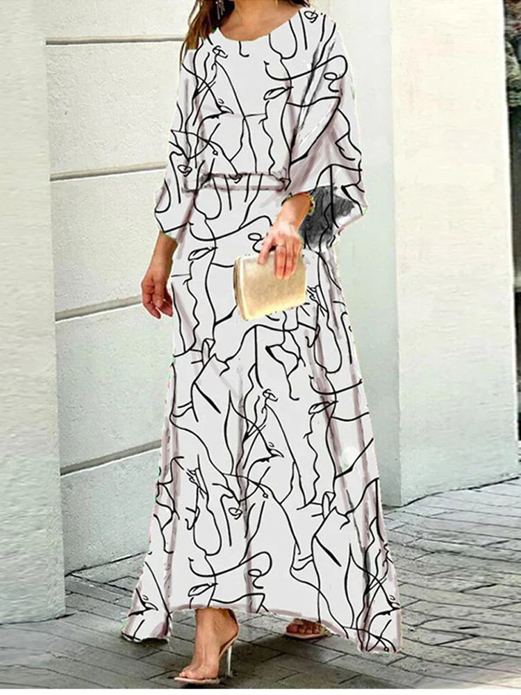 Esther - Outfit de Toamnă Trendy cu Guler O