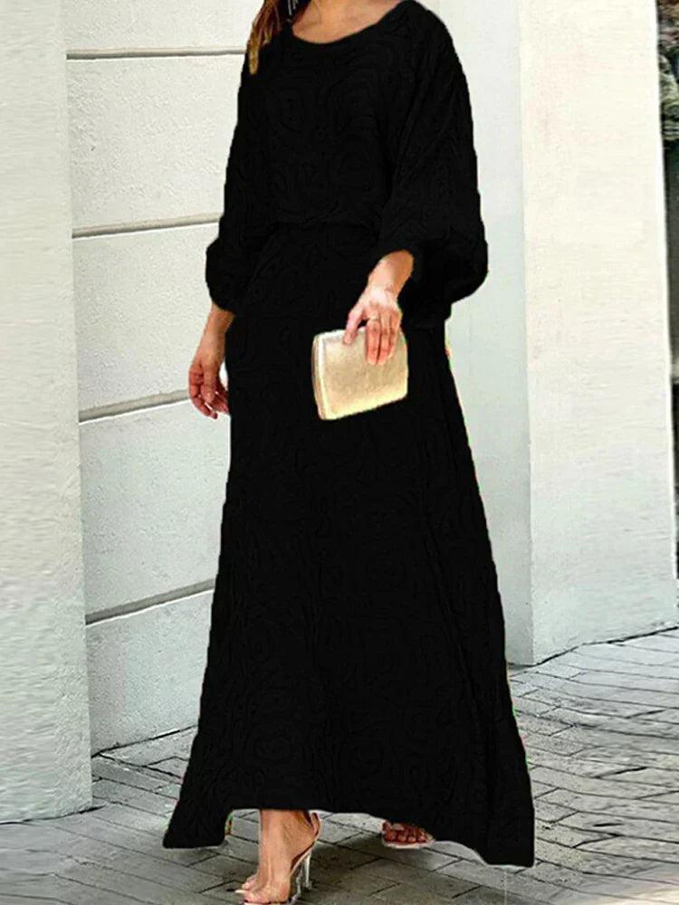 Esther - Outfit de Toamnă Trendy cu Guler O