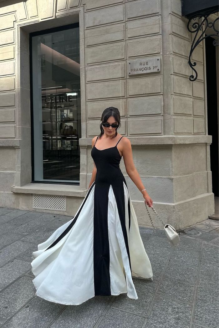 Eliana | Rochie Maxi cu Panouri