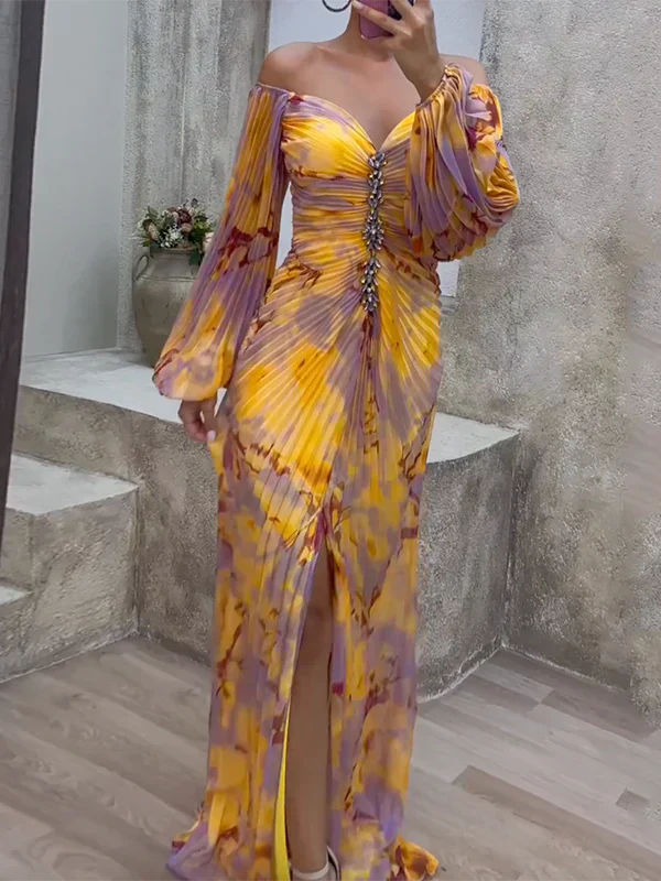 Fabienne | Rochie elegantă colorată