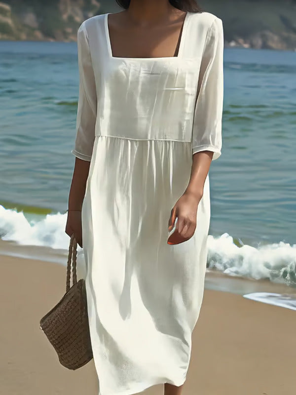 Lunelle | Rochie Lejeră din In pentru Zile de Vară