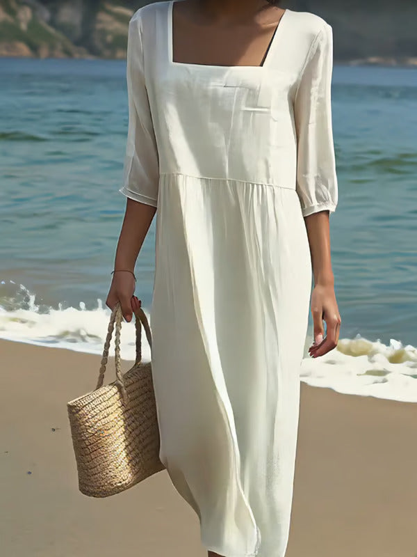Lunelle | Rochie Lejeră din In pentru Zile de Vară