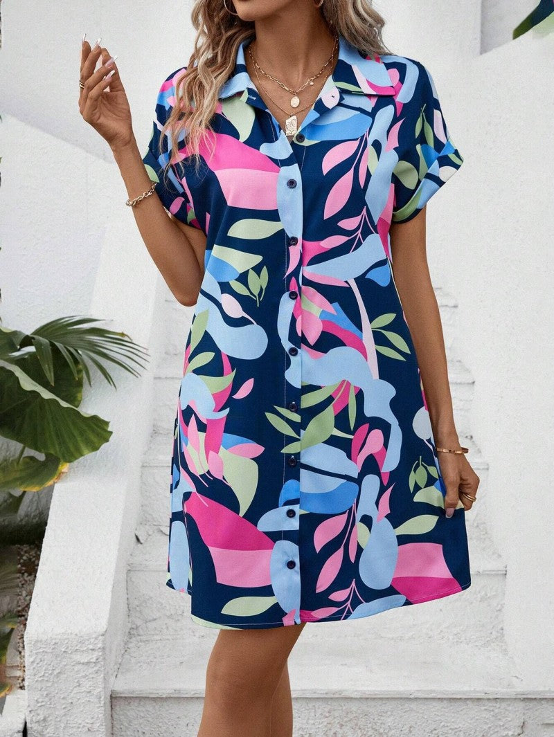 Millie - Rochie Camasa Imprimata, Chic Fara Efort