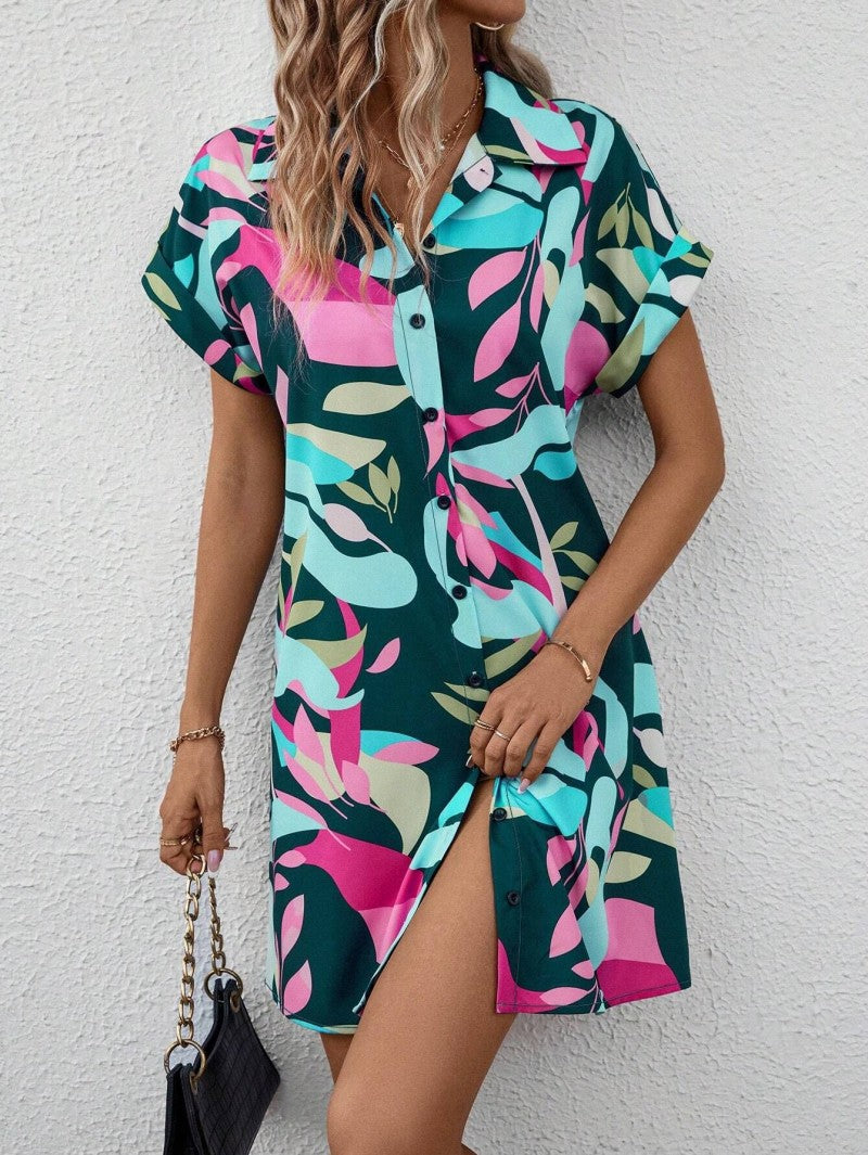 Millie - Rochie Camasa Imprimata, Chic Fara Efort