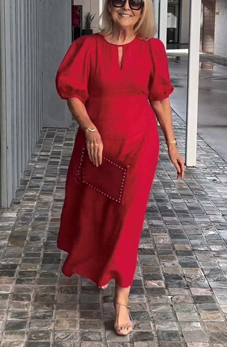 Frankie - Rochie Lejeră cu Mâneci Baloane Chic