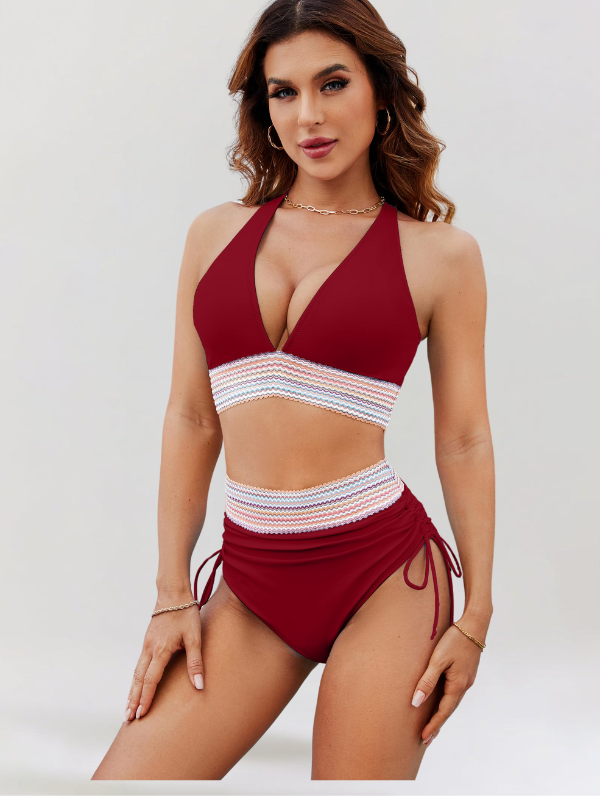 Lidia – Set de Bikini cu Control al Abdomenului și Talie Înaltă