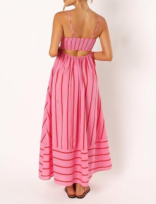 Elsie - Rochie Maxi cu Decupaj pentru Femei