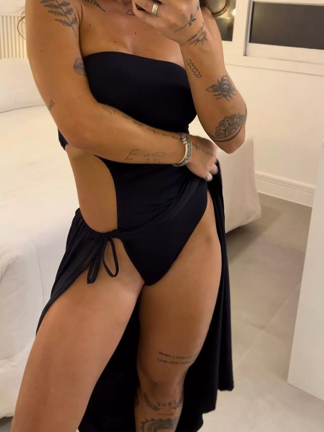 Sasha Side-Tie Maxi — Rochia care atrage toate privirile