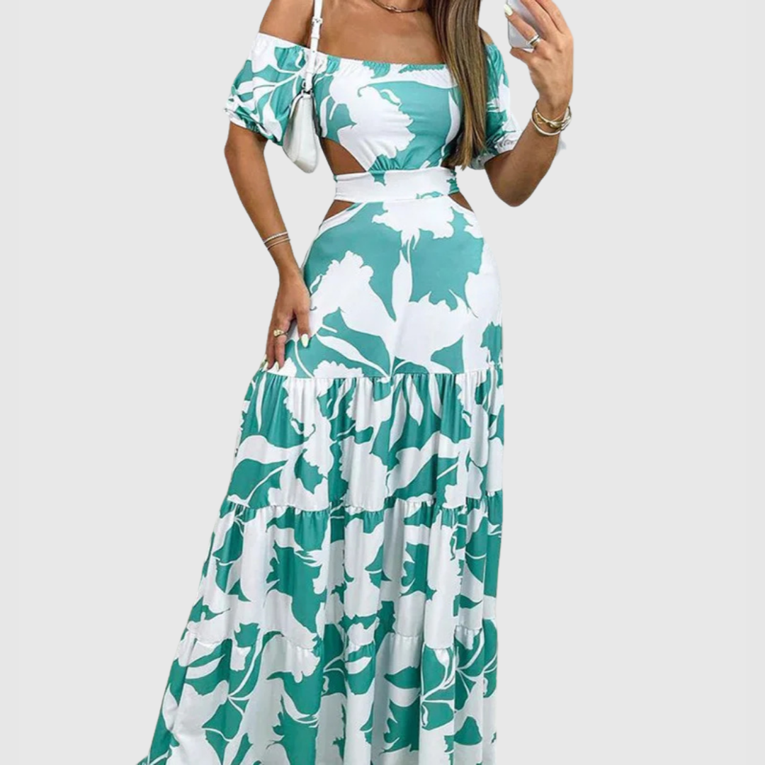 Arden - Rochie midi elegantă cu tăieturi neregulate