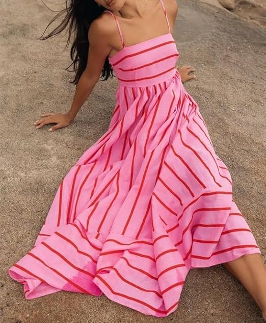 Elsie - Rochie Maxi cu Decupaj pentru Femei