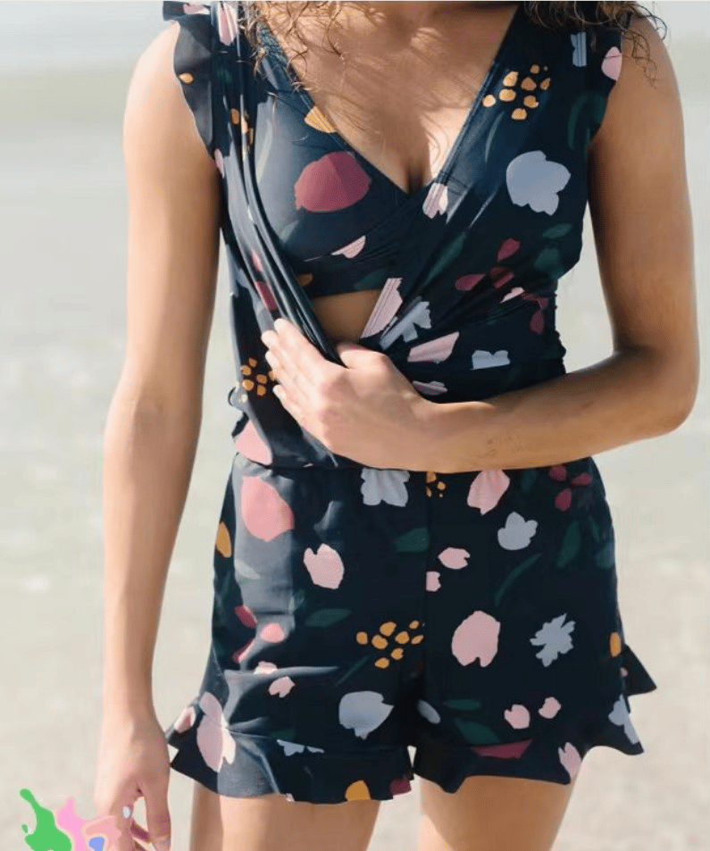 Agnieszka – Costum de baie cu volane și suport pentru bust