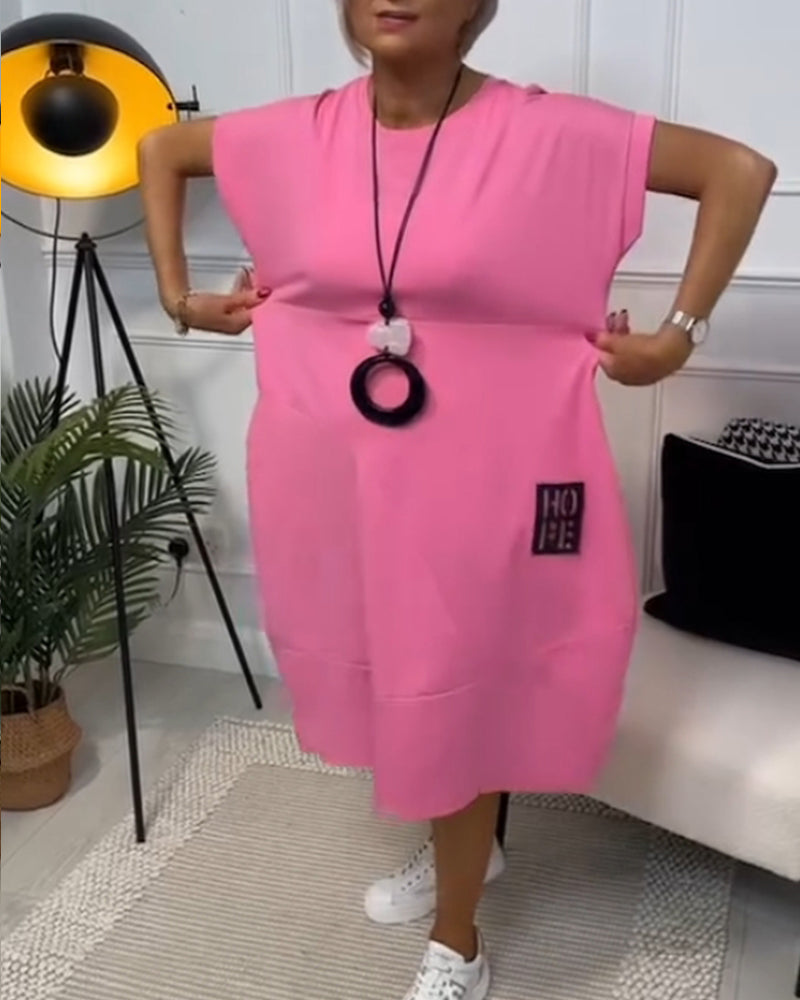 Cleo - Rochie Elegantă cu Mâneci Scurte