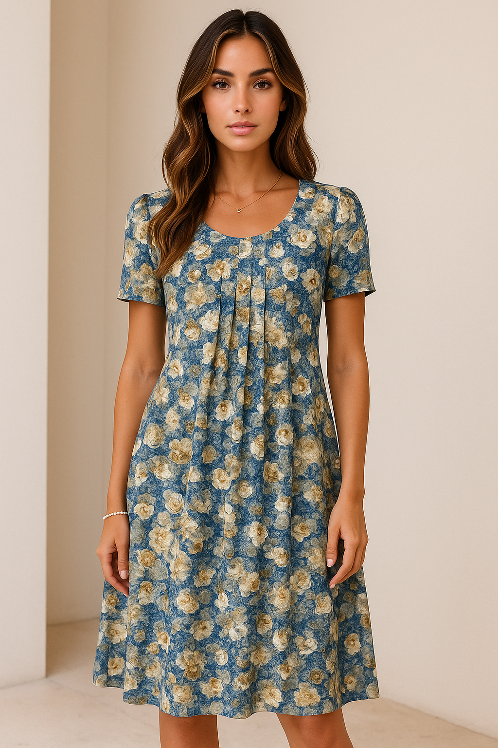 Carolina | Rochie elegantă cu imprimeu vibrant