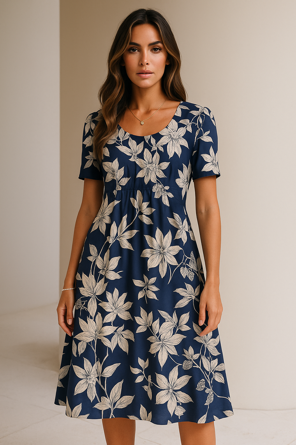 Carolina | Rochie elegantă cu imprimeu vibrant