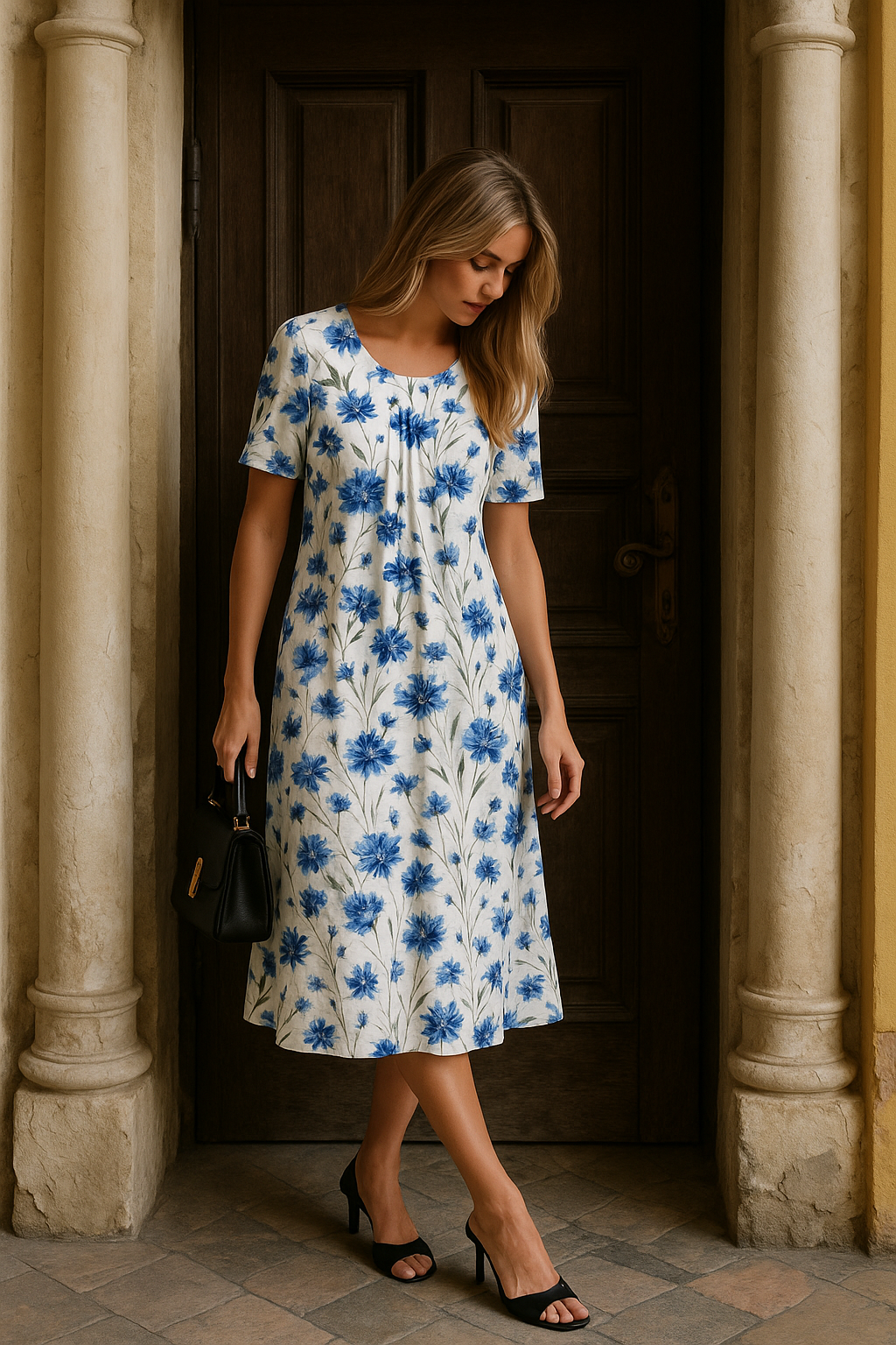 Carolina | Rochie elegantă cu imprimeu vibrant