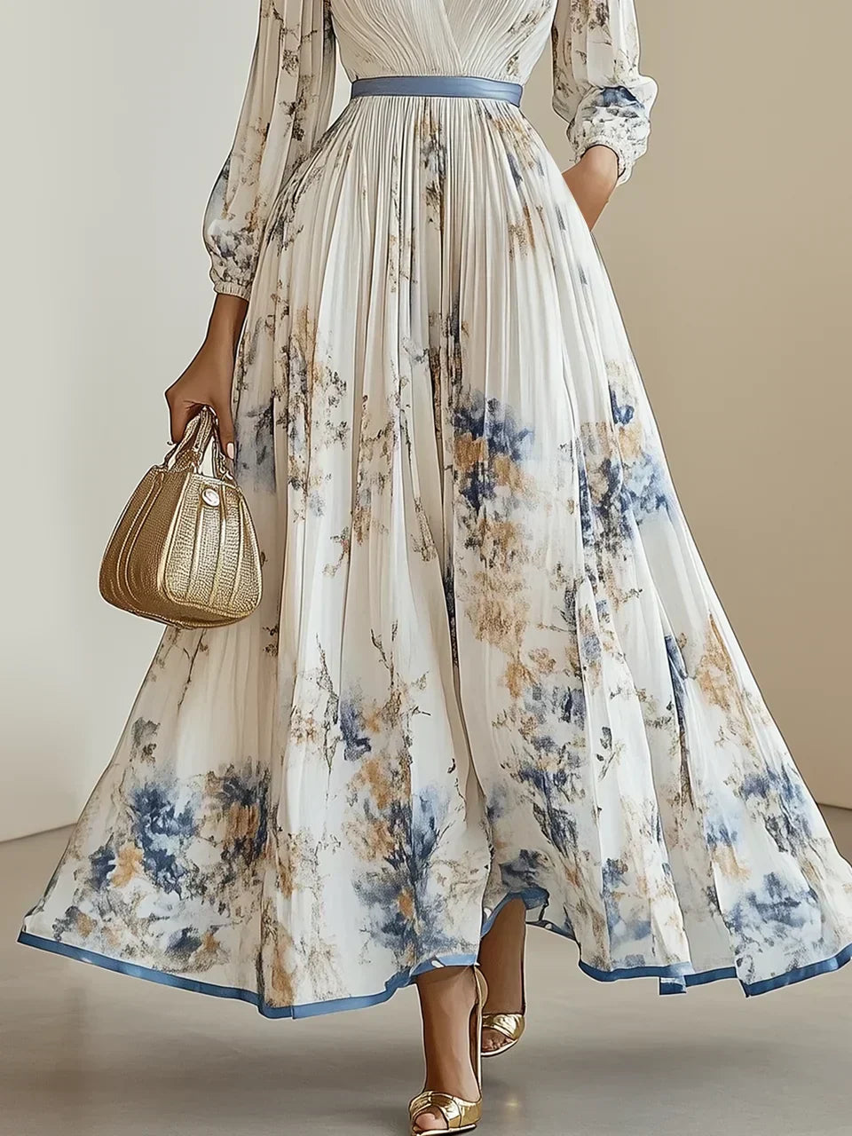Bristol - Rochie Maxi Boho cu Patchwork Floral