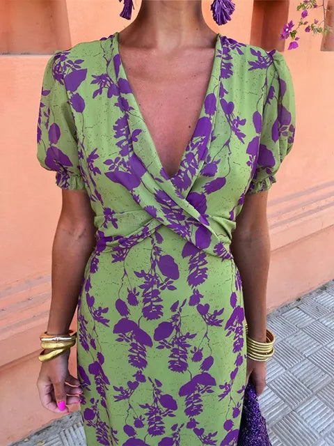 Hariette | Rochie Elegantă cu Flori