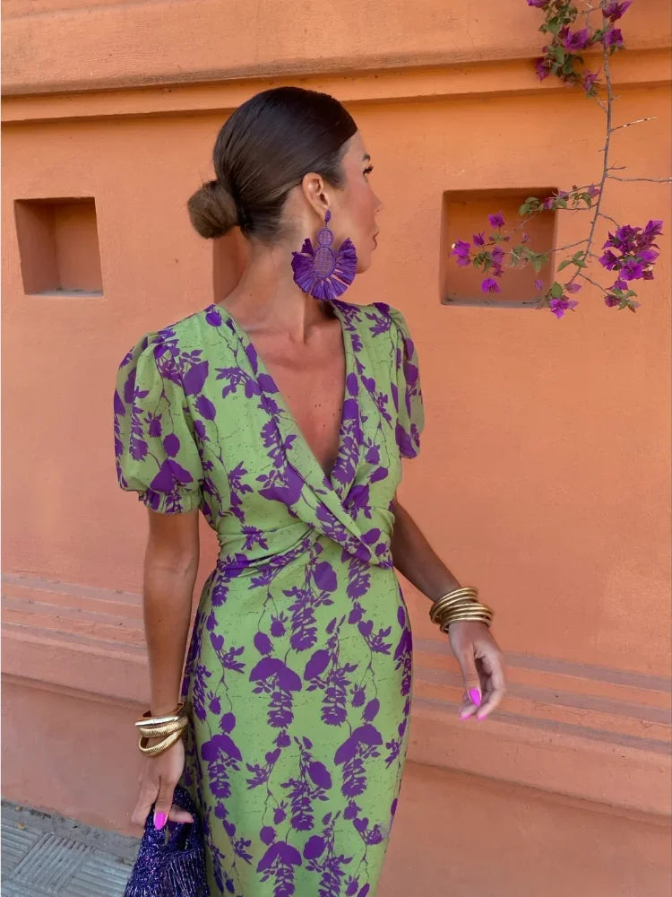 Hariette | Rochie Elegantă cu Flori