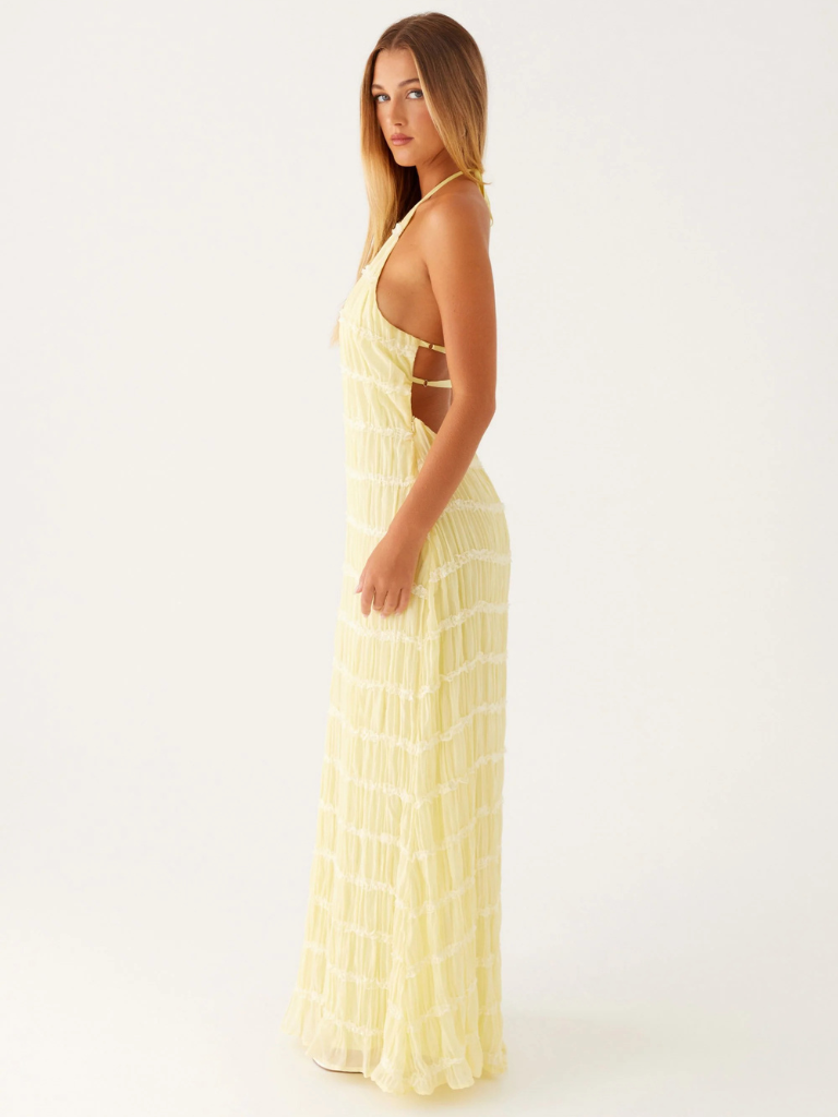 Cyara – Rochie de Damă Maxi Neagră Elegantă Halter