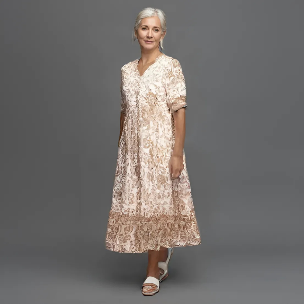 Lucinda | Rochie Maxi Elegantă cu Model Floral