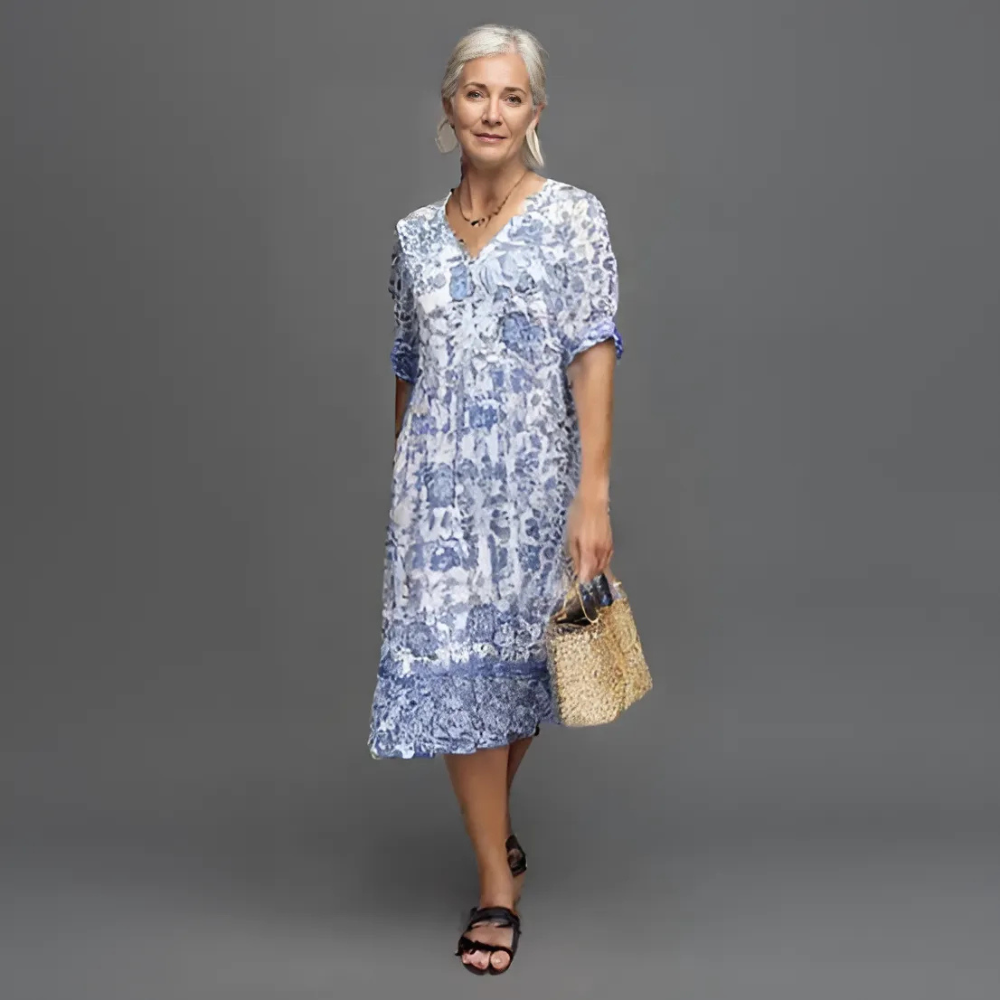Lucinda | Rochie Maxi Elegantă cu Model Floral