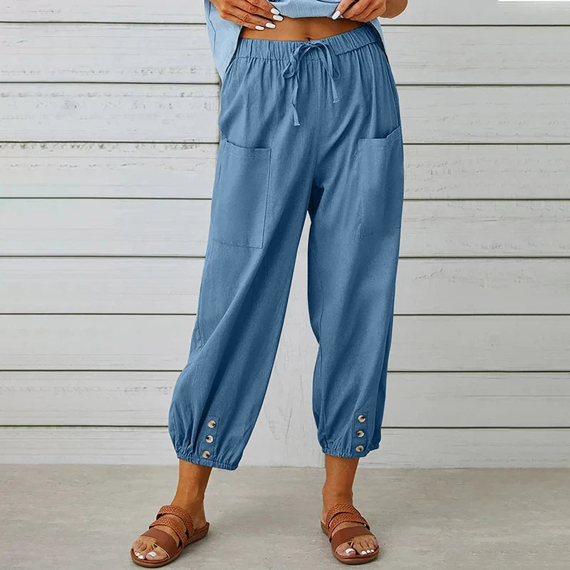 Dolly | Pantaloni Casual cu Croială Relaxată