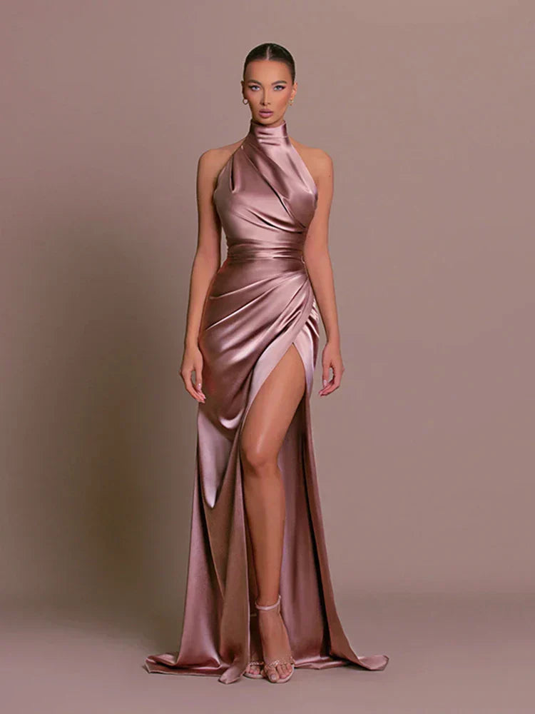 Livia | Rochie Elegantă cu Fendă