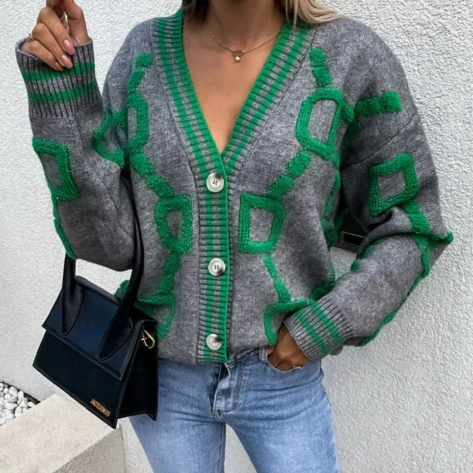 Nanette | Vest Modern cu Design Geometric