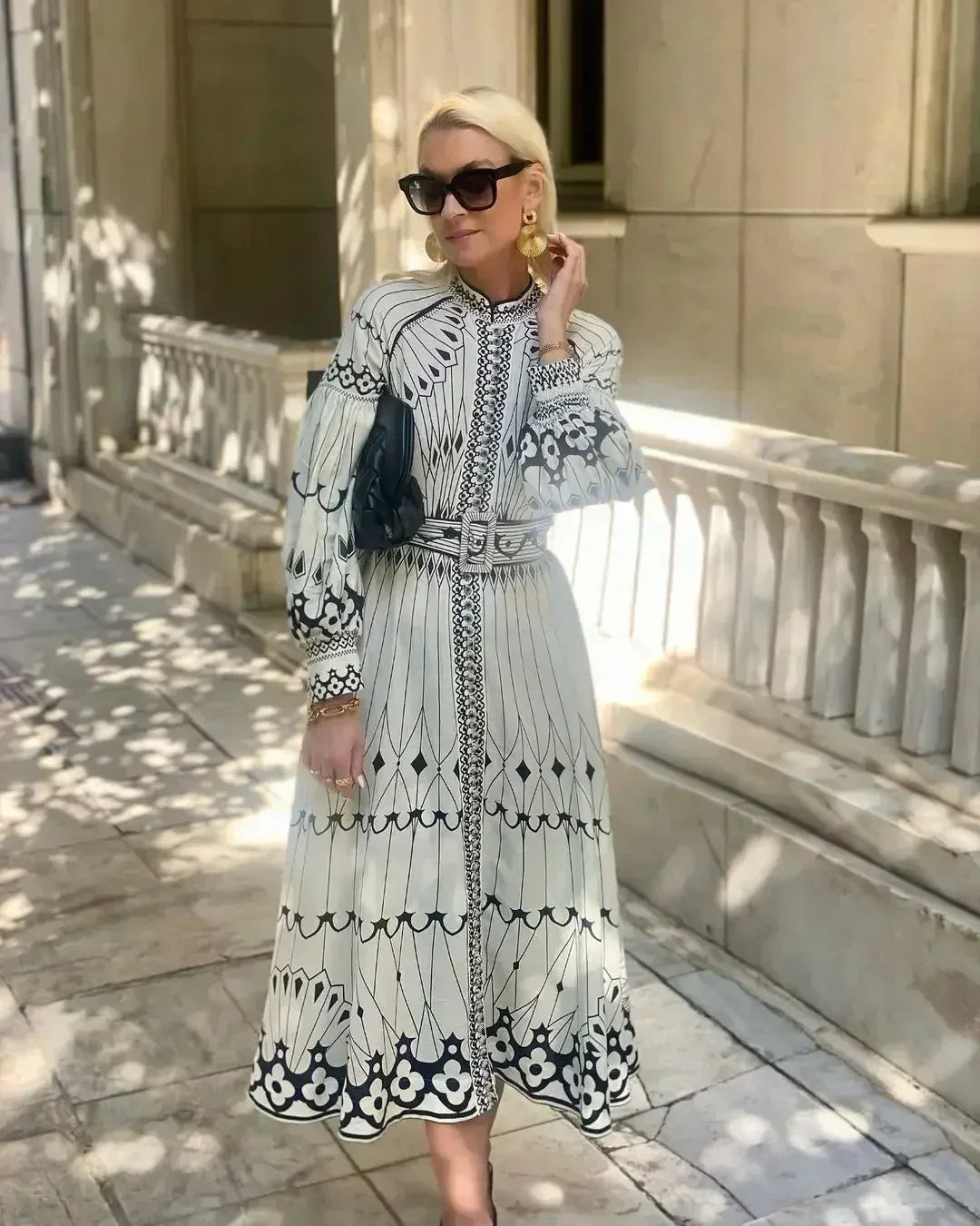 Eulalia - Rochie Boho cu Guler Retro