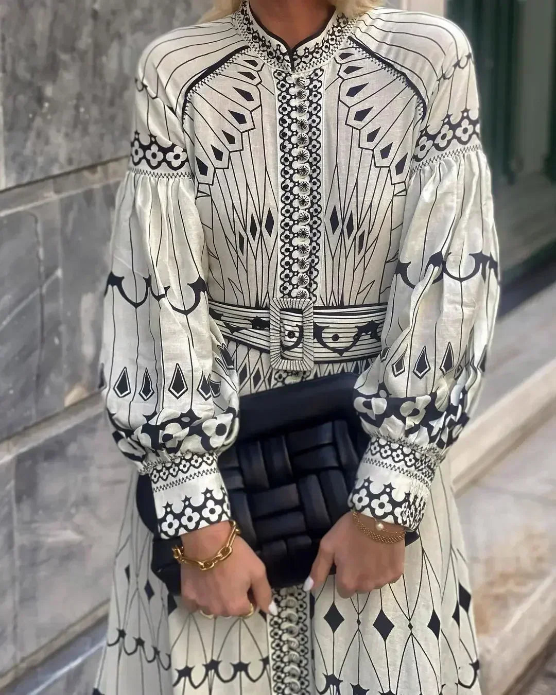 Eulalia - Rochie Boho cu Guler Retro