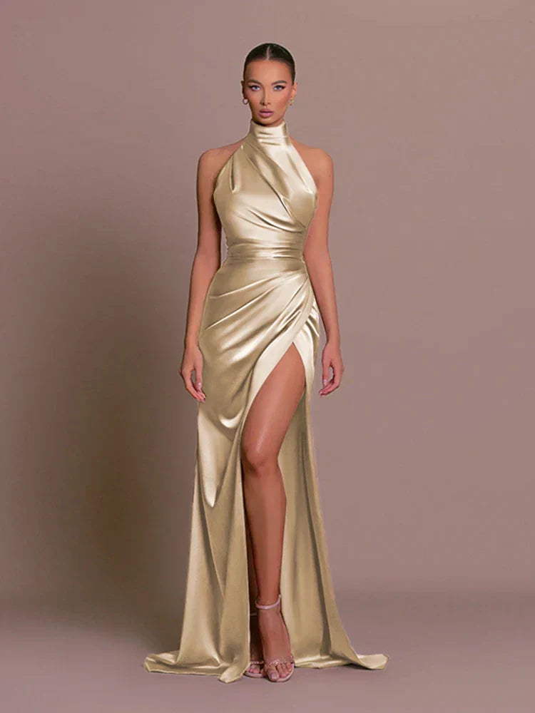 Livia | Rochie cu Fendă Elegantă