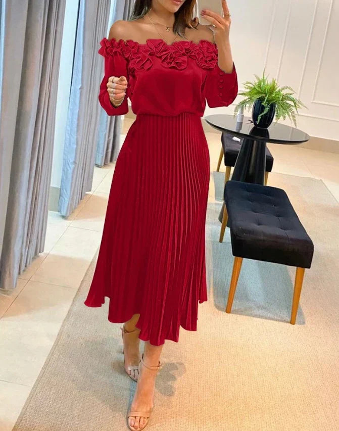 Carina | Rochie Maxi Stunning cu Umeri Decupați