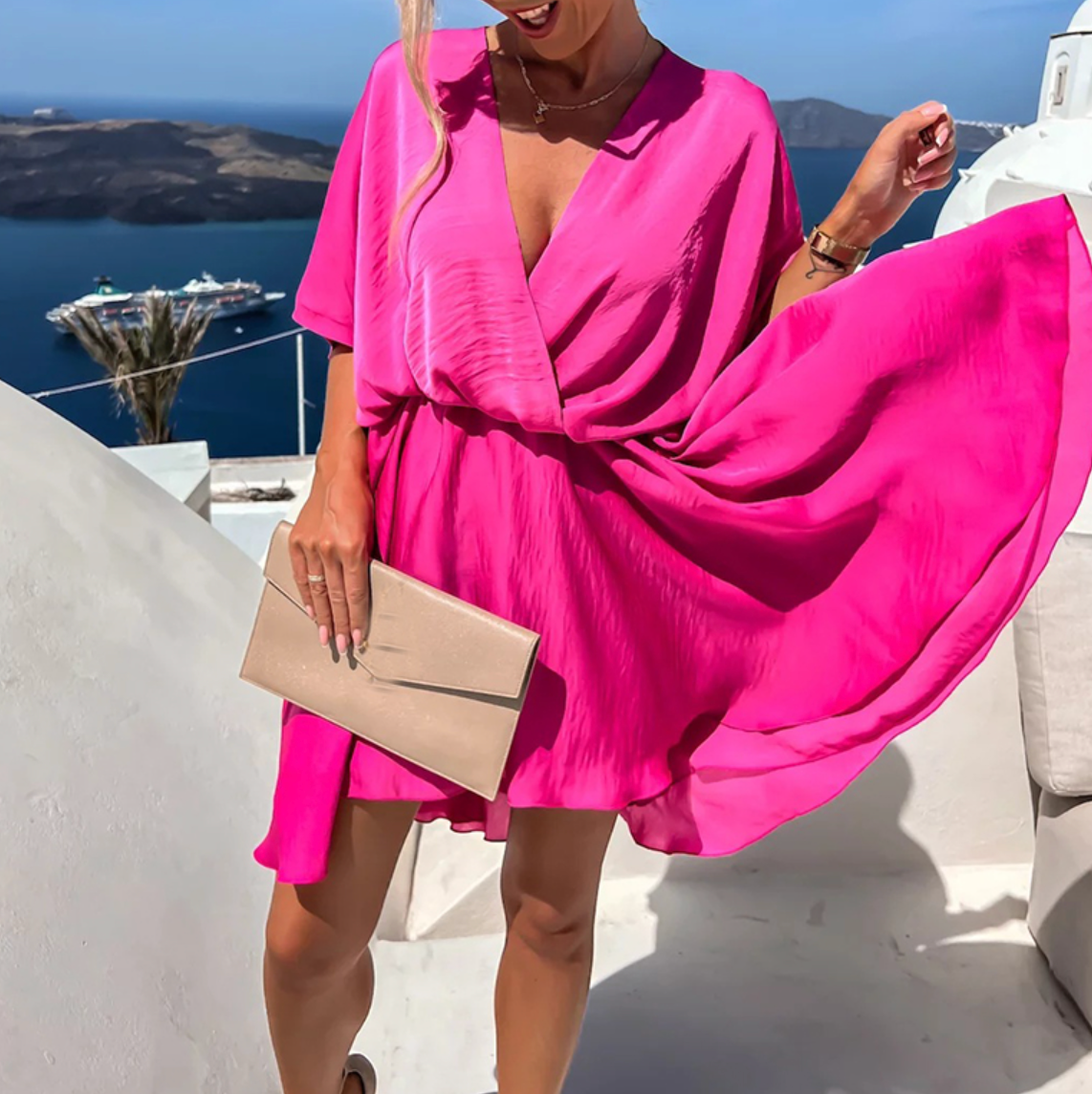 Lennon - Rochie Mini Chic de Vară cu Talie Înaltă