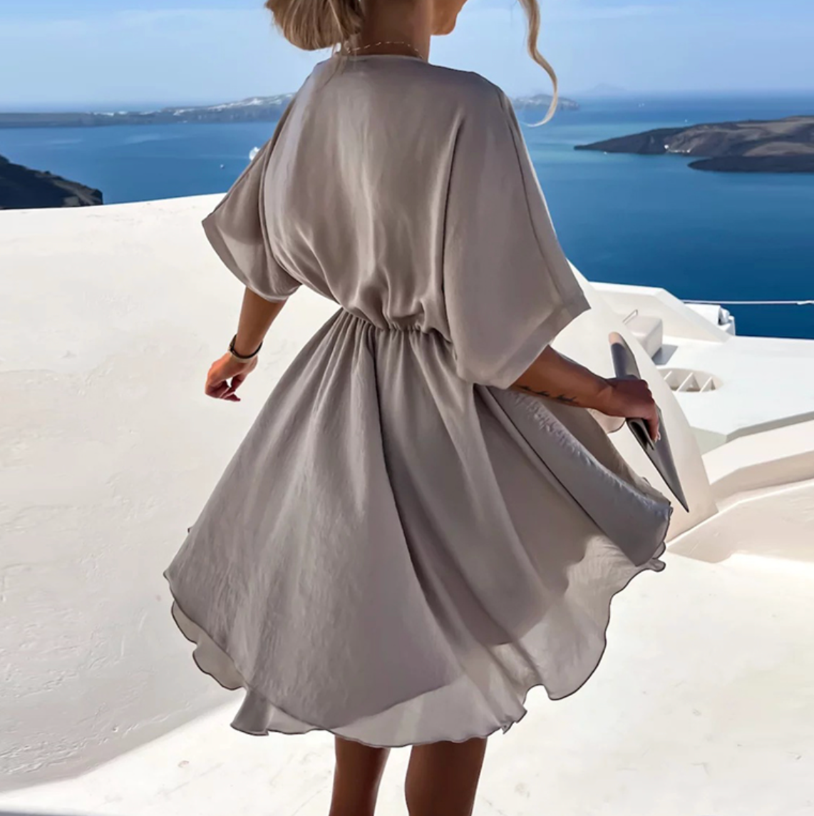 Lennon - Rochie Mini Chic de Vară cu Talie Înaltă