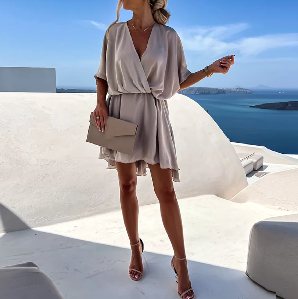 Lennon - Rochie Mini Chic de Vară cu Talie Înaltă