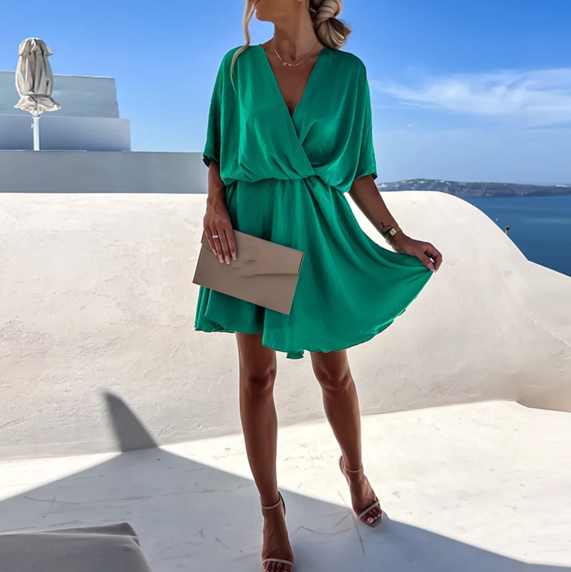 Lennon - Rochie Mini Chic de Vară cu Talie Înaltă