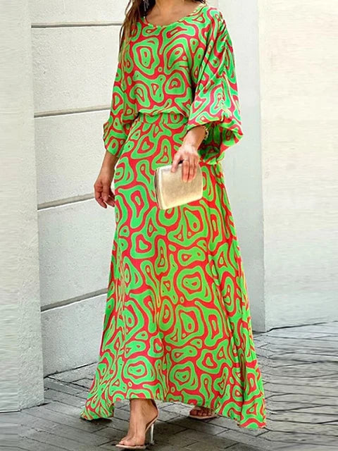 Esther - Outfit de Toamnă Trendy cu Guler O