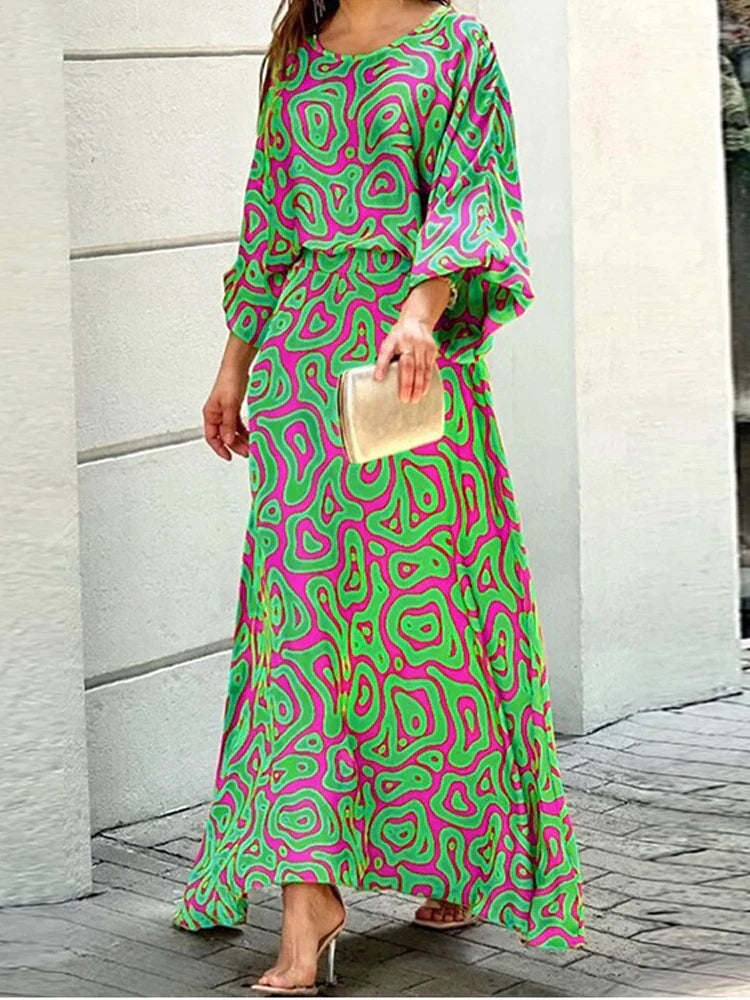 Esther - Outfit de Toamnă Trendy cu Guler O