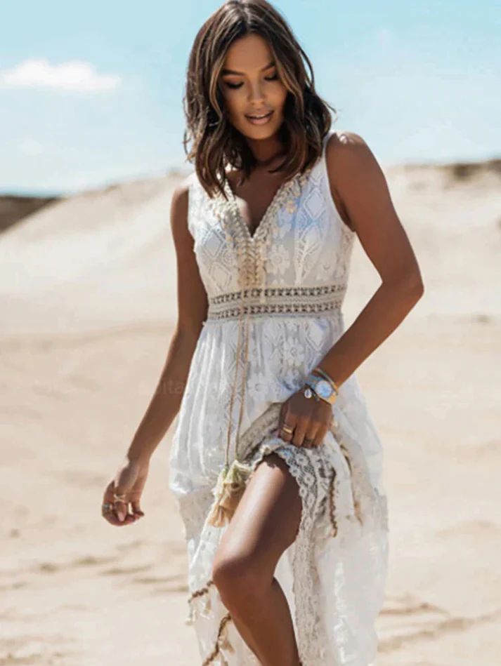 Emerson - Rochie Boho cu Franjuri Vintage