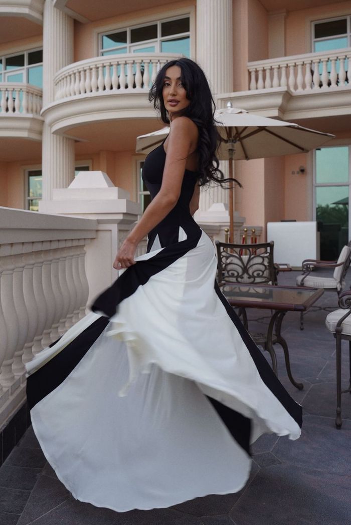 Eliana | Rochie Maxi cu Panouri