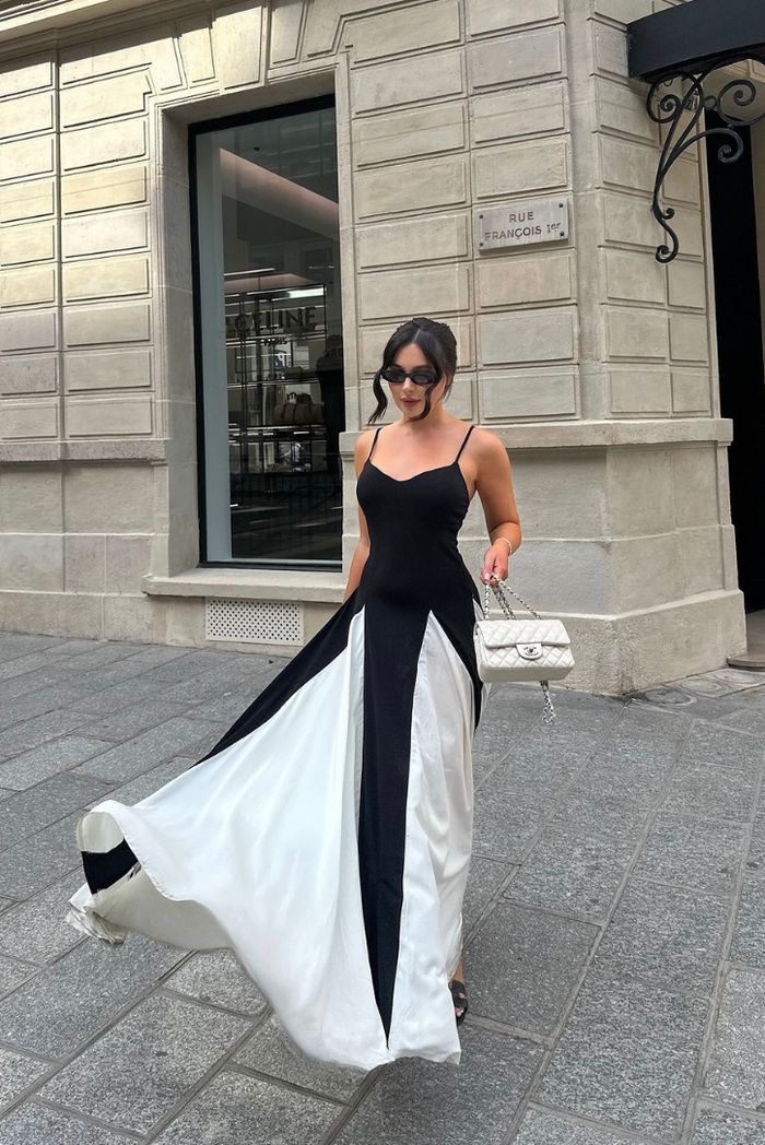 Eliana | Rochie Maxi cu Panouri