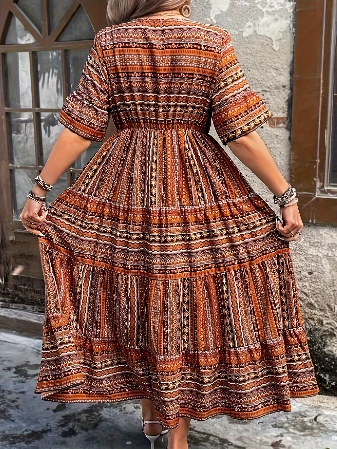 Marina - Rochie Etnică Fluidă